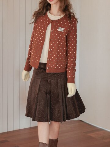 Cest_Corduroy midi skirt