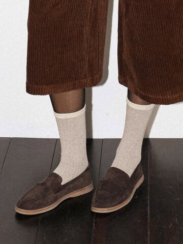 DD_Ribbed mid-calf socks_3color