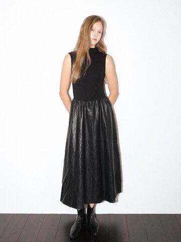 DD_Mock neck sleeveless dress