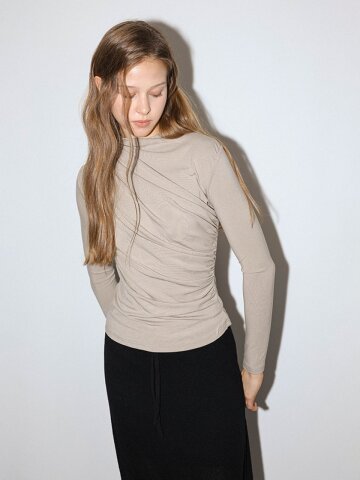 DD_Side shirring drape top_2 color