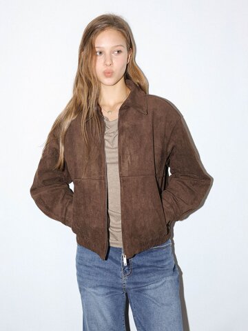 DD_Soft texture zip jacket