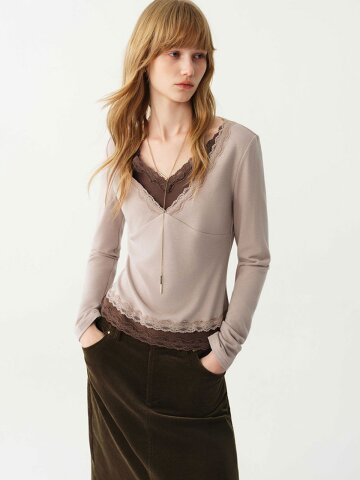 WD_Layered hem knit_2color