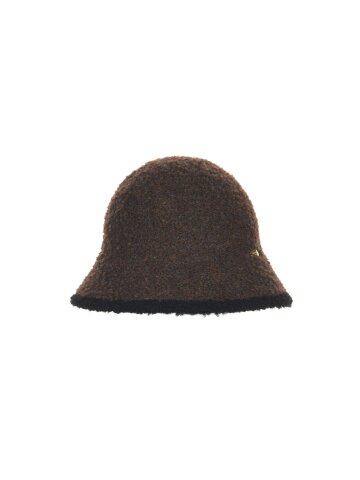 BOUCLE TWOTONE BUCKETHAT [BROWN]
