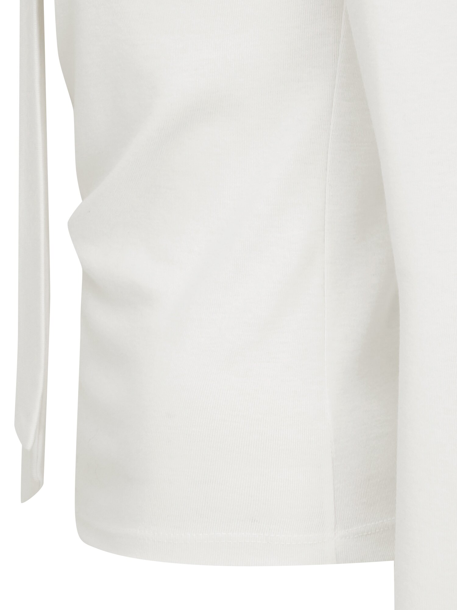 타이넥 셔링 슬림핏 티셔츠 (WHITE)