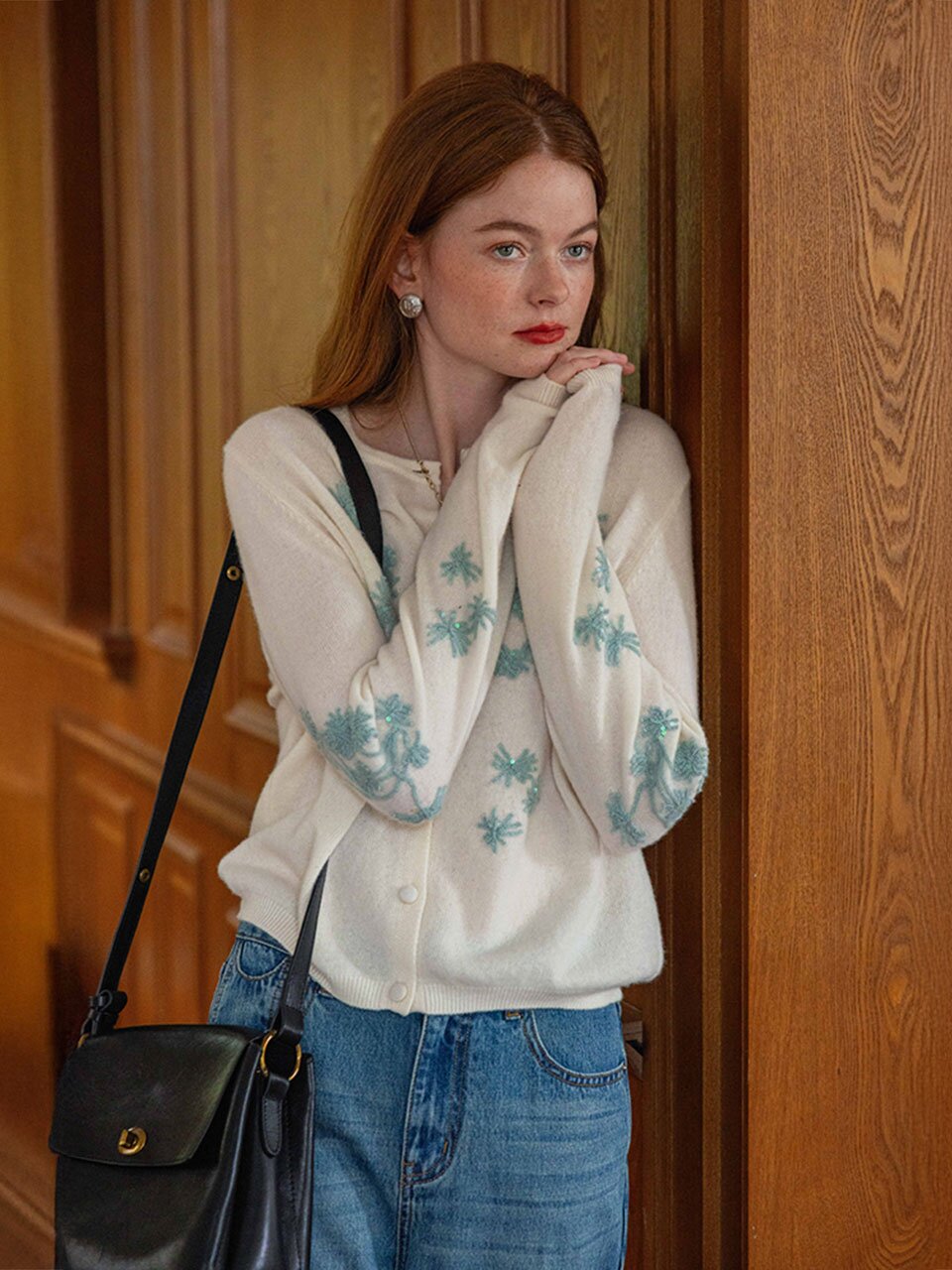 DA_Crocheted floral cardigan_2color