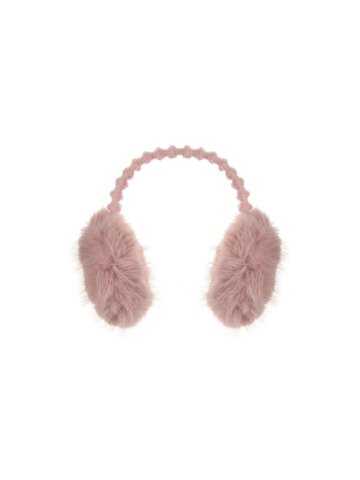 KNIT FUR EARMUFFS [INDI PINK]