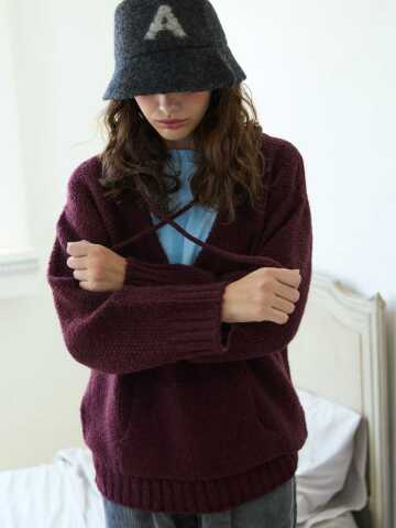 Nest String Knit Burgundy