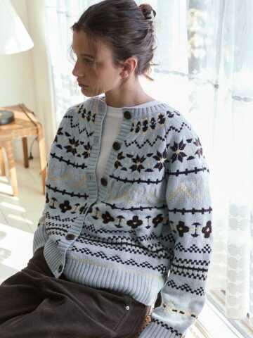 Art Nordic Knit Blue