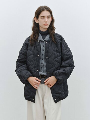 TG_Quilted button jacket_2color