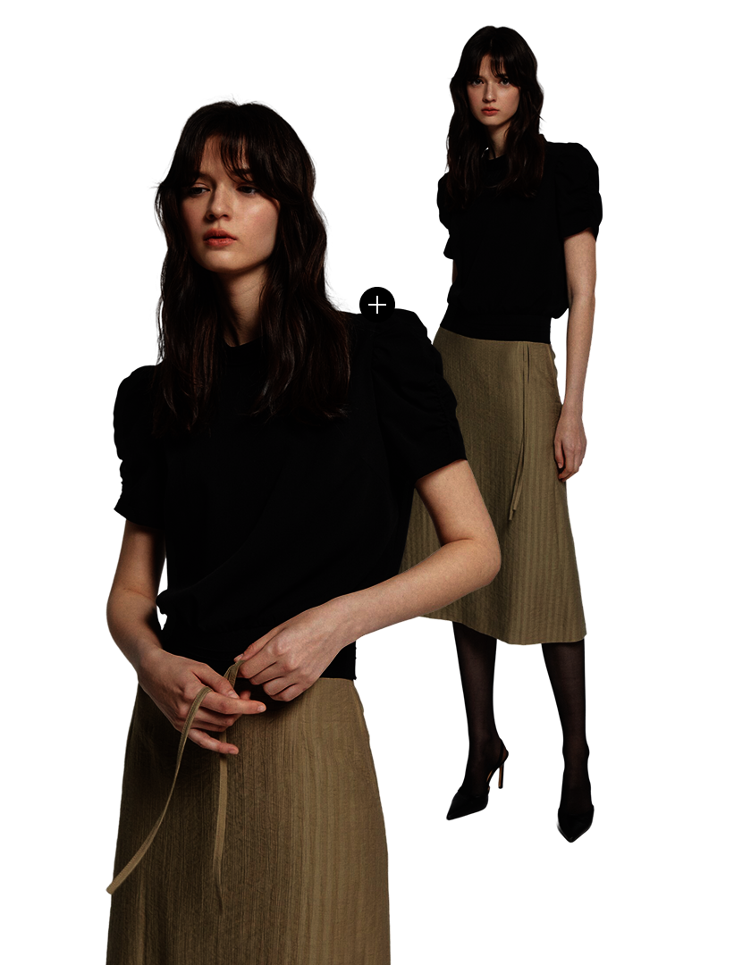 SHIRRING BLOUSE
